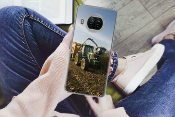 MuchoWow Handyhülle Traktor - Anhänger - Mais - Grün - Landleben, Phone Case, Handyhülle Xiaomi Mi 10T Lite, Silikon, Schutzhülle
