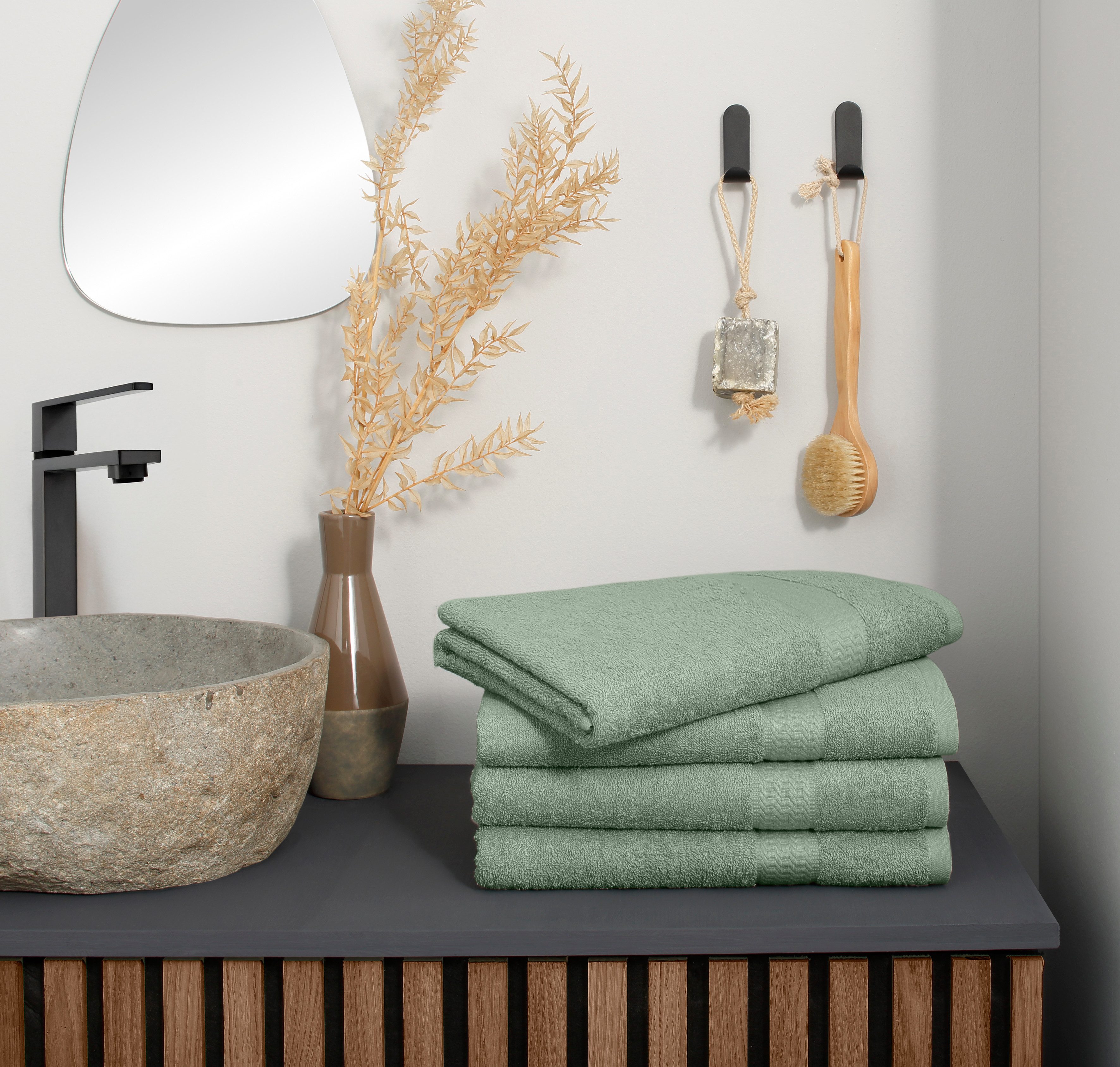 my home Duschtücher Juna, als Set und Serie erhältlich, 4 Duschtücher, 70x1 günstig online kaufen