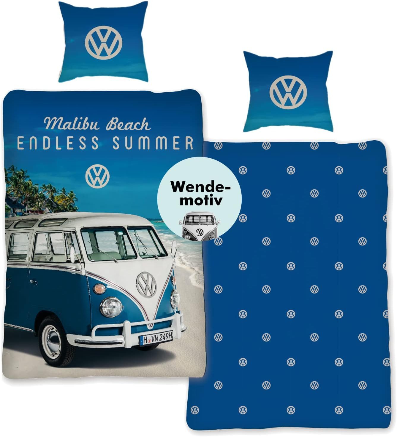 SkyBrands Bettwäsche VW Bulli - Wende-Bettwäsche-Set, günstig online kaufen