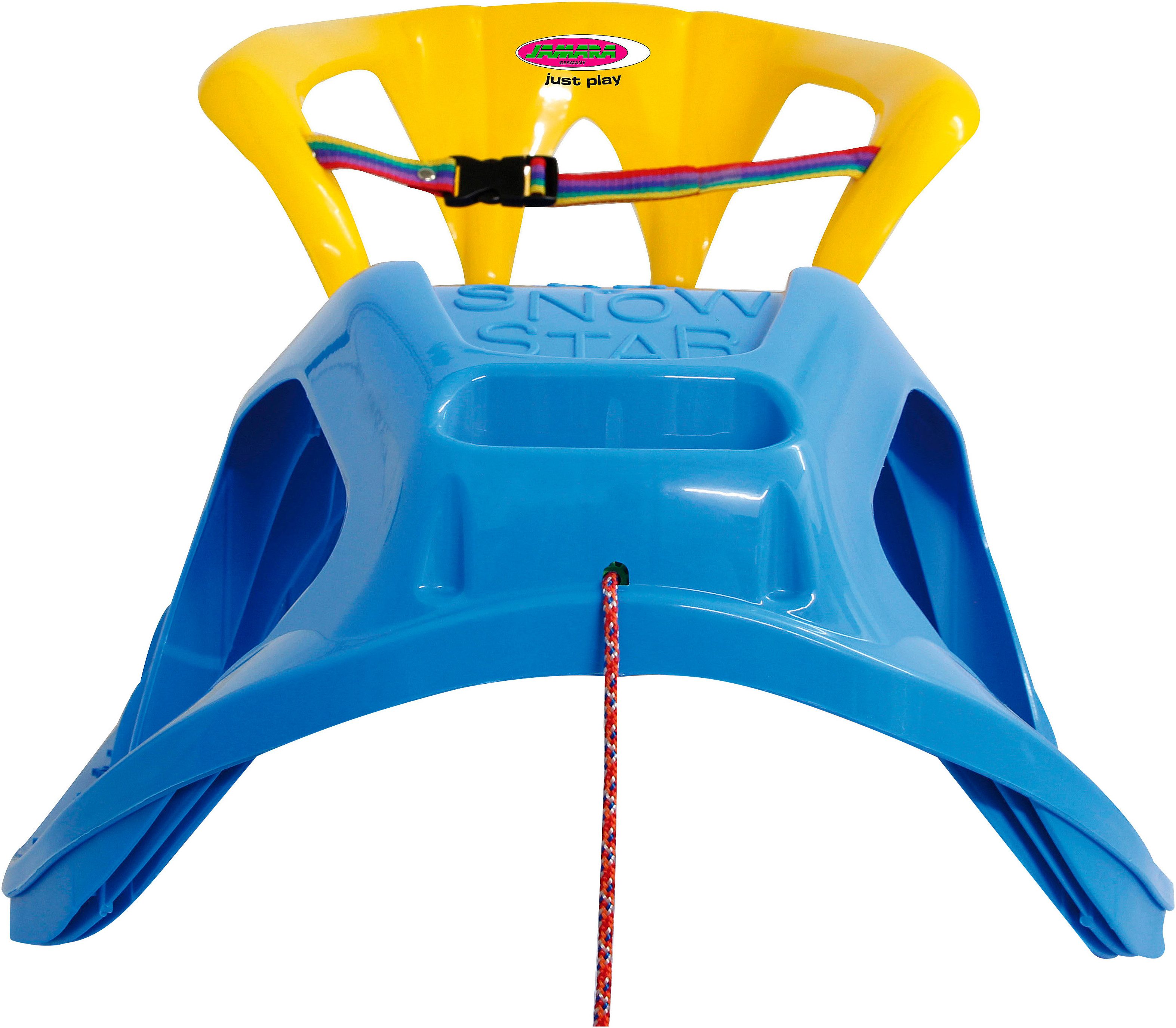 Jamara Schlitten Snow Play Schlitten Snow-Star 90 cm, mit Rückenlehne, Made in Europe