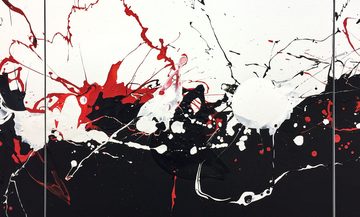 WandbilderXXL XXL-Wandbild Clashing Contrasts 210 x 70 cm, Abstraktes Gemälde, handgemaltes Unikat