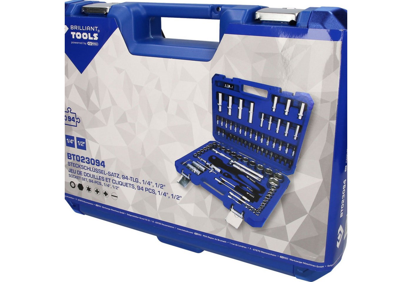 Thumbnail - Brilliant Tools Bit- und Steckschlüsselset BRILLIANT TOOLS Steckschlüssel-Satz 94tlg. 1/4" 1/2" - ...
