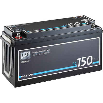 ECTIVE ECTIVE 12V 150Ah LiFePo4 Solar Batterie Lithium BMS Wohnmobil Camper Batterie, (12 V V)