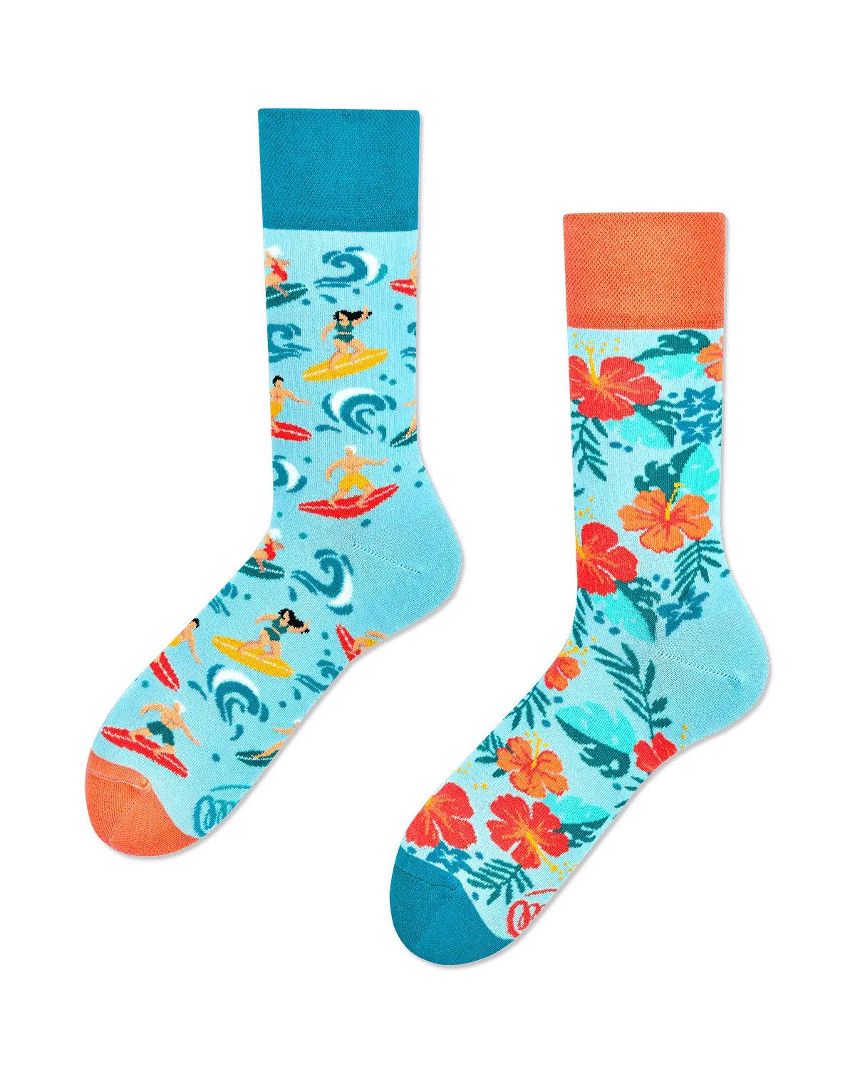 Many Mornings Freizeitsocken Many Mornings Socken Aloha Vibes (1 Paar, 1-Paar, 1 Paar) immer ein dismatching Paar