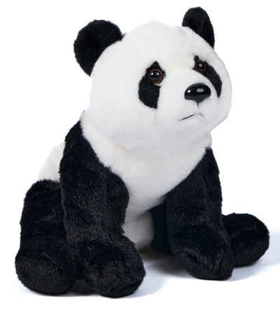Uni-Toys Kuscheltier Pandabär, sitzend - 24 cm (Höhe) - Plüsch-Panda - Plüschtier, zu 100 % recyceltes Füllmaterial