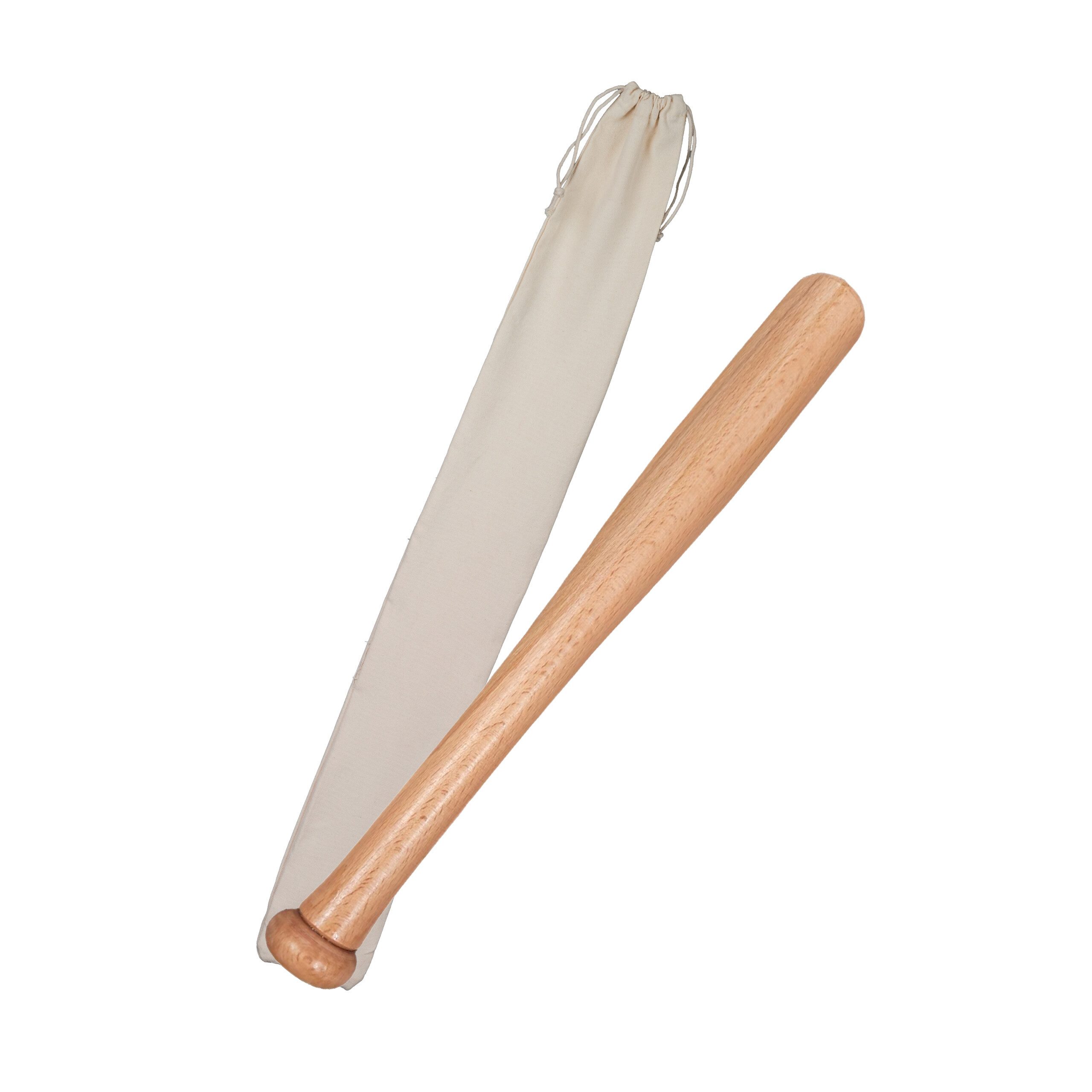 relaxdays Baseballschläger Kleiner Baseballschläger Holz mit Beutel, Holz, 5 ", (1 St)