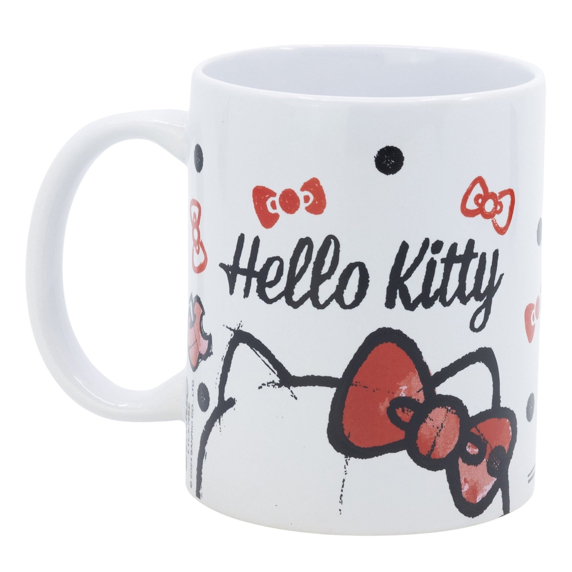 Hello Kitty Tasse HEllo Kitty Keramik Kaffeetasse Teetasse Geschenkidee 325 ml, Keramik