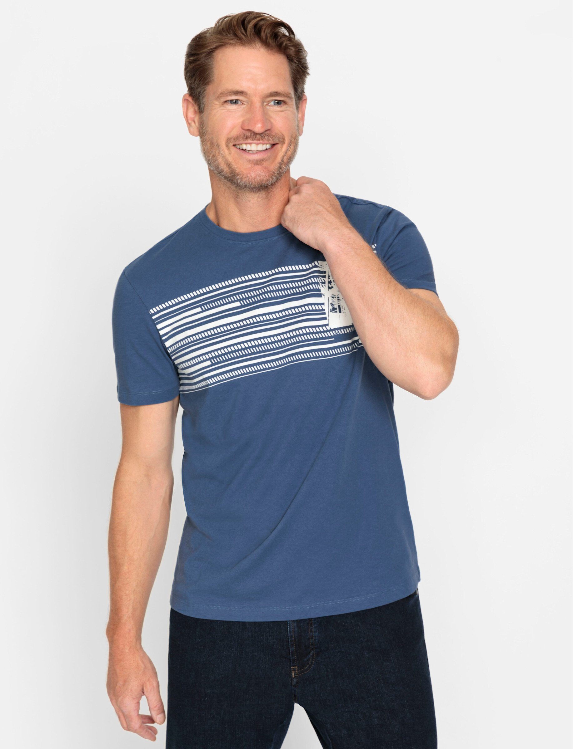 WITT WEIDEN T-Shirt (2-tlg) weiß + jeansblau