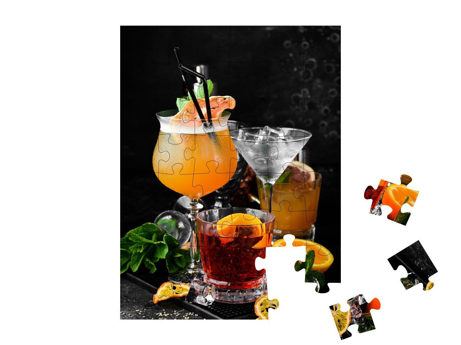 Cocktails Getränke, Eine puzzleYOU-Kollektionen puzzleYOU 48 Cocktails, Puzzleteile, von Puzzle Auswahl