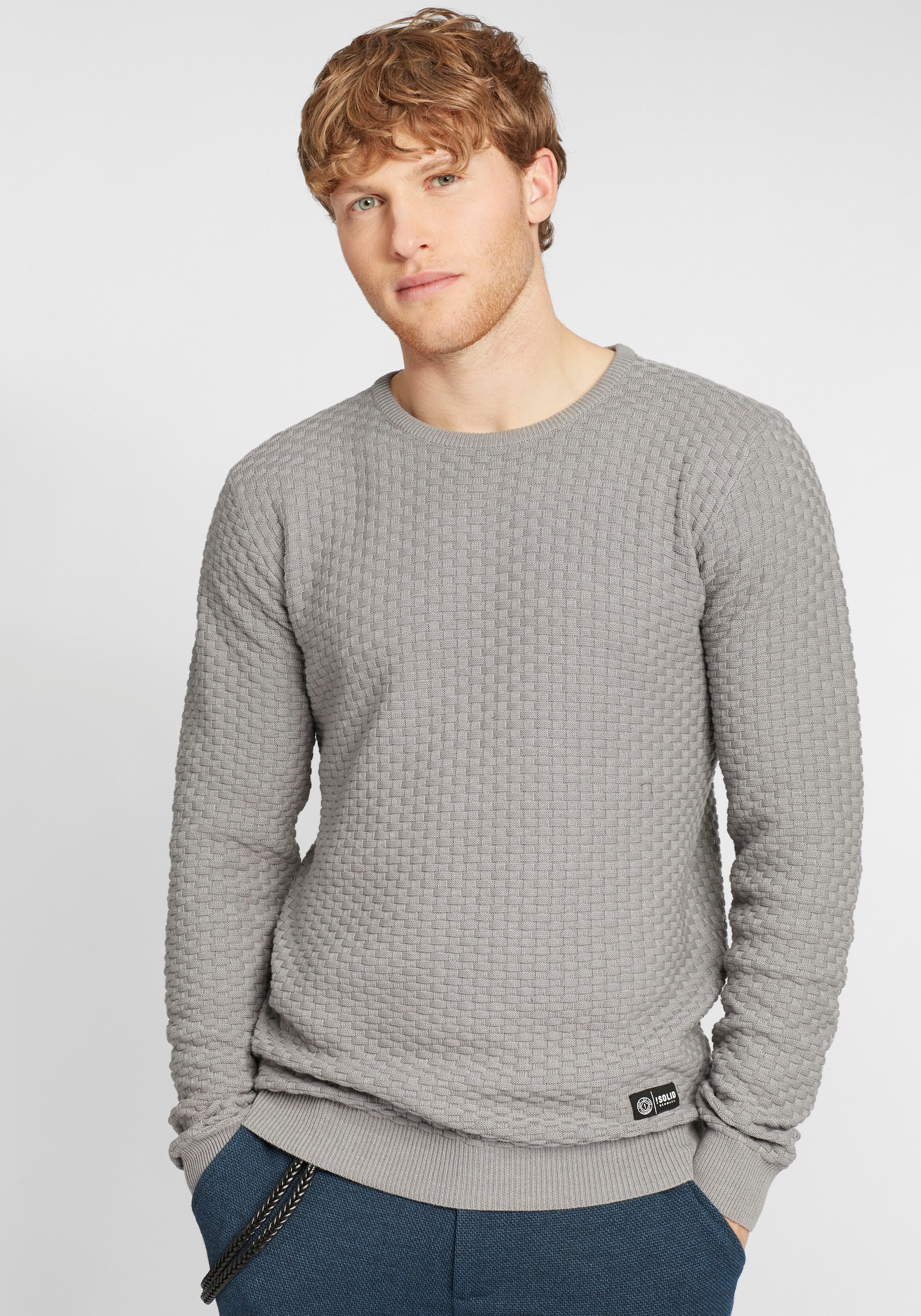 !Solid Strickpullover SDSpence Strickpulli aus Feinstrick