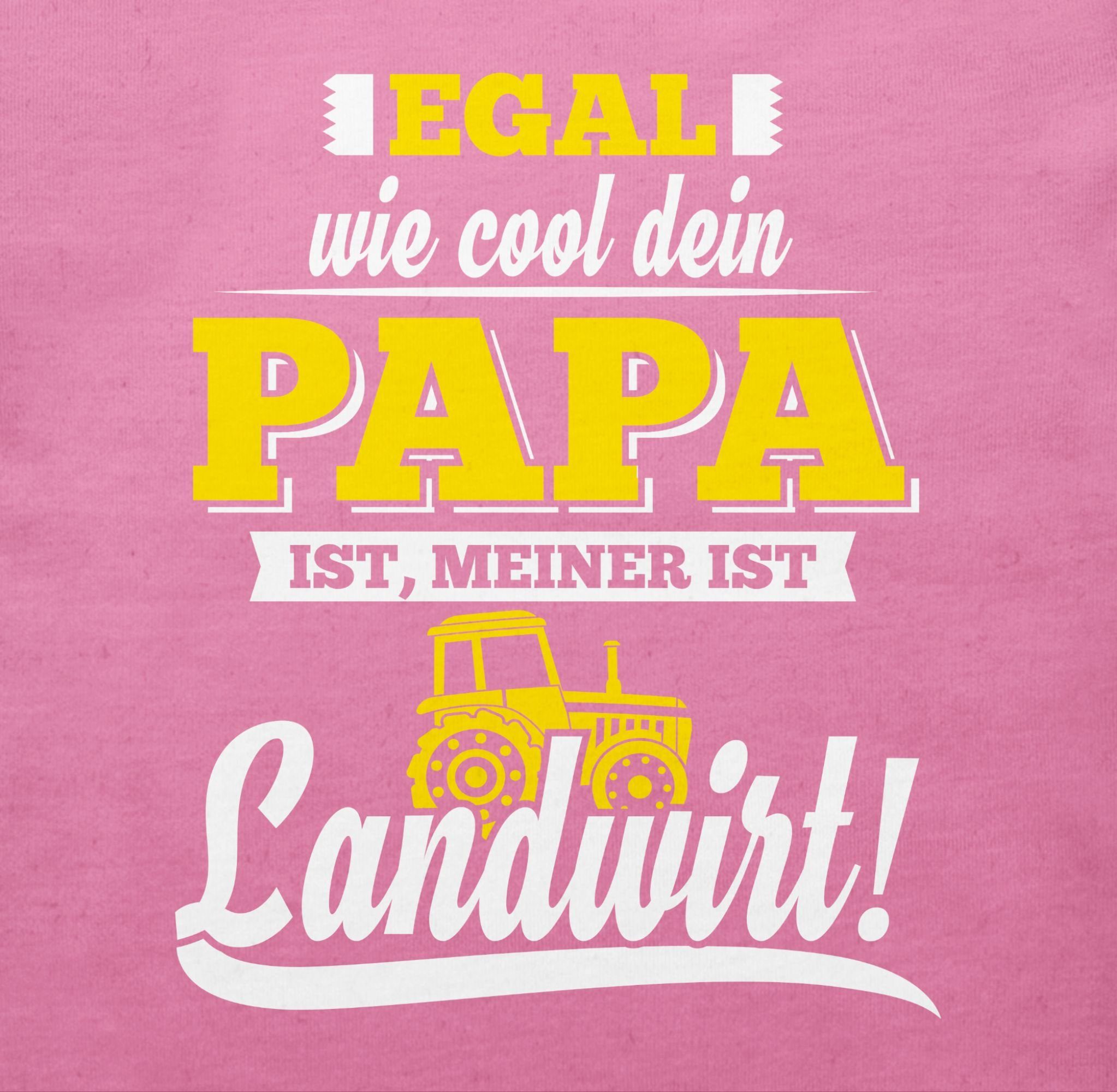 T-Shirt meiner Sprüche dein wie Cool Pink Shirtracer Papa 2 ist Egal Landwirt Baby
