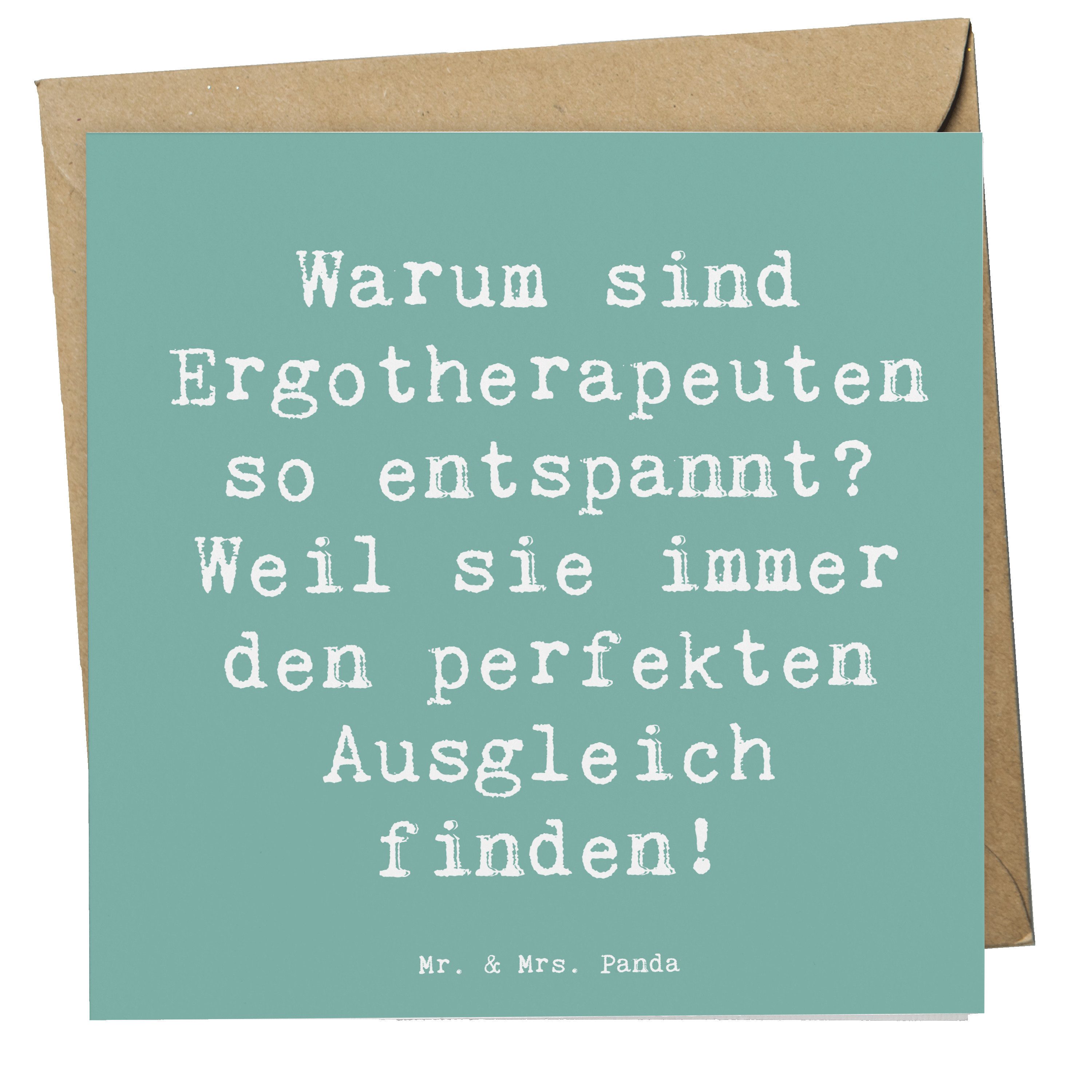 Grußkarte Ergotherapeutin Balance - Meeresbrise - Geschenk, Grußkarte, Gelassen