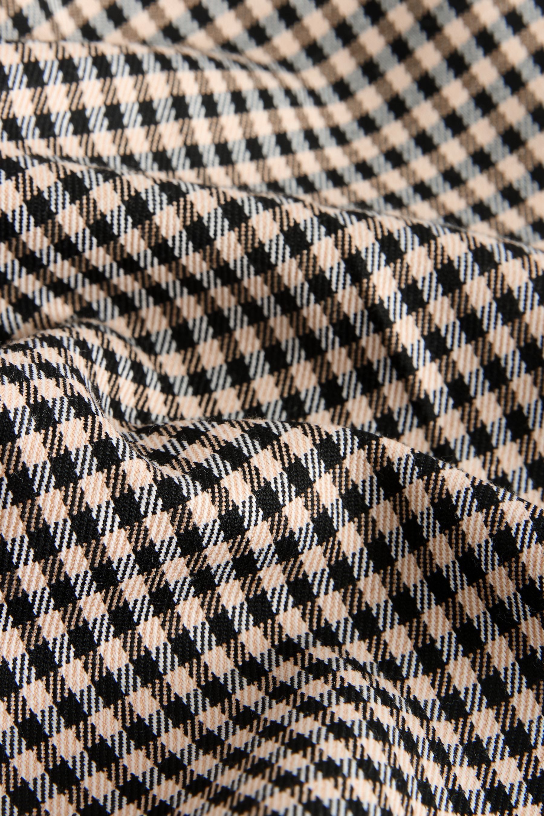 Next Anzughose Tailored Fit karierte Trainingshose, Kurzgröße (1-tlg)