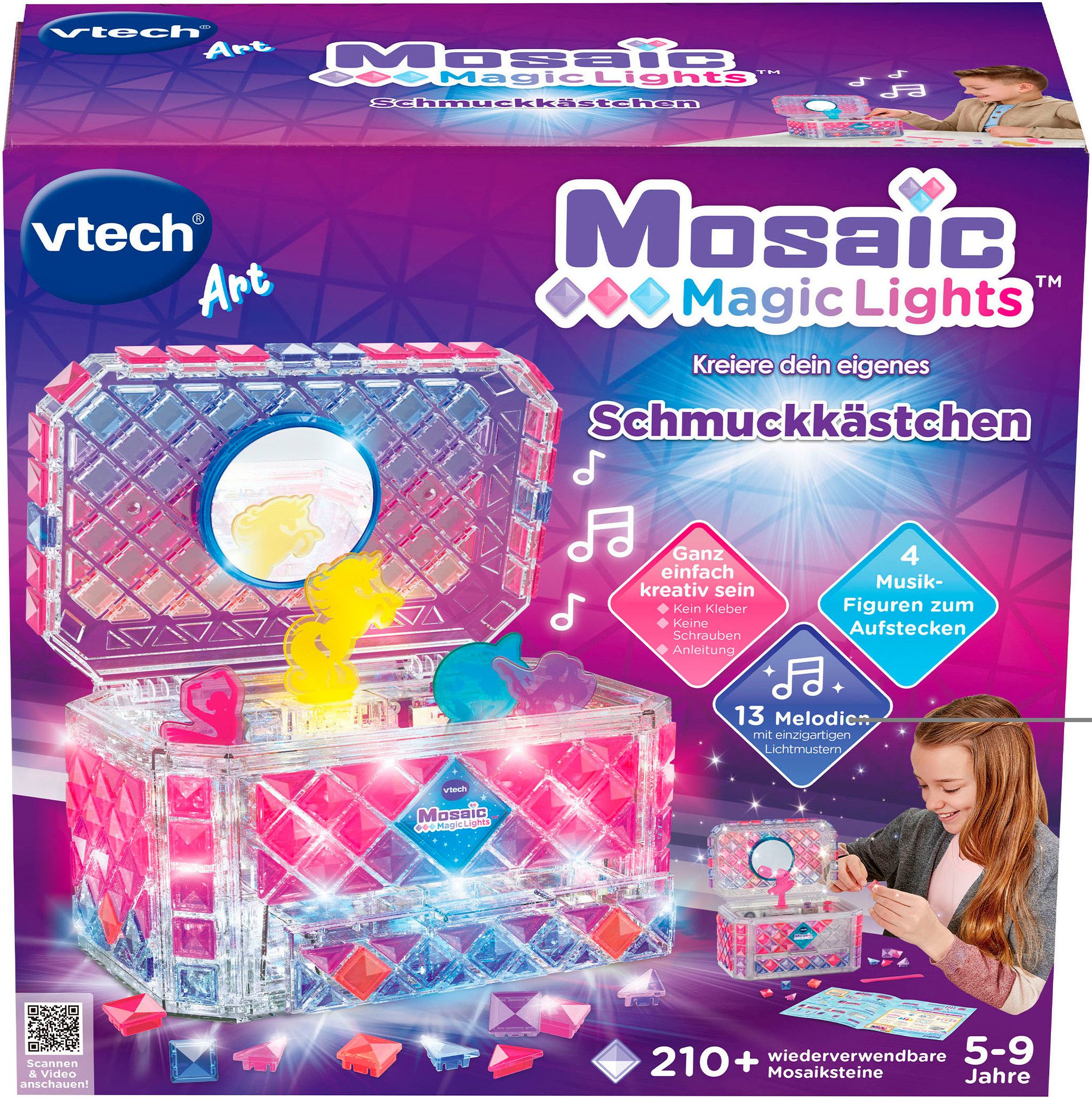 Vtech® Kreativset Mosaic Magic Lights - Schmuckkästchen