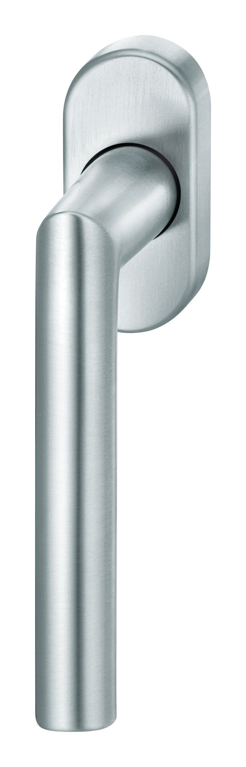 FSB Fensterbeschlag, Fenstergriff, oval, Edelstahl 34 1076, Stift 24-38 mm