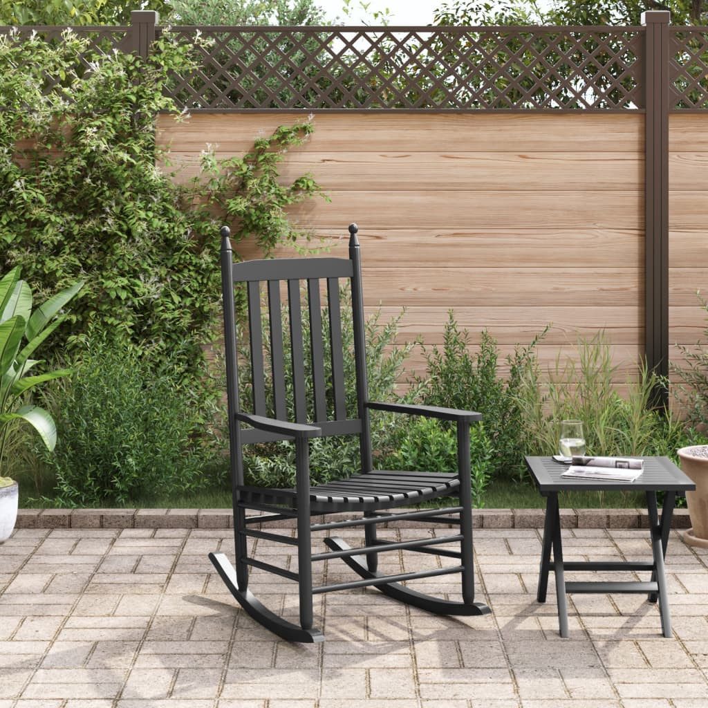 vidaXL Gartenstuhl Schaukelstuhl mit Gebogener Sitzfläche günstig online kaufen