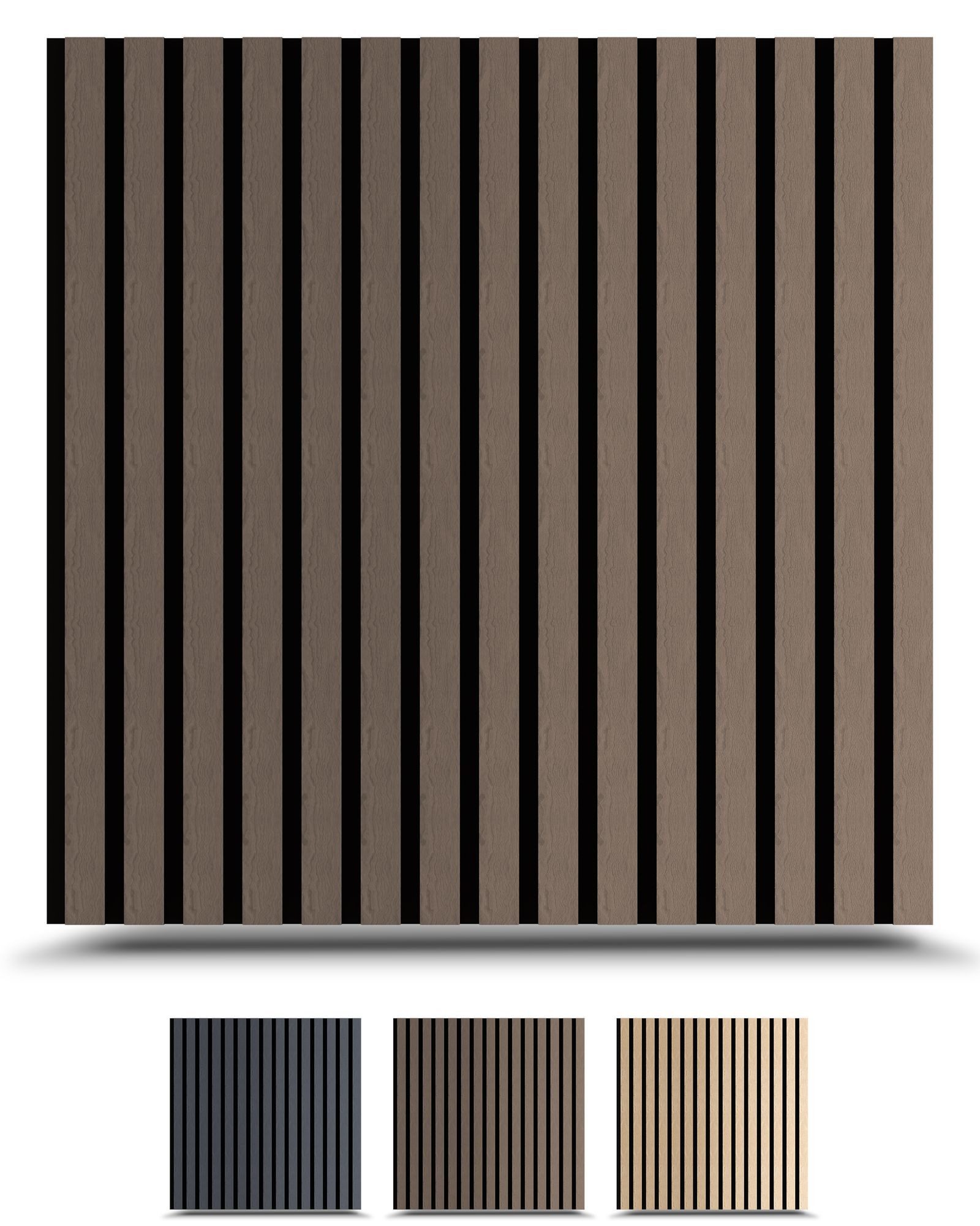 Thumbnail - Dalsys Wandpaneel Akustikpaneele, BxL: 60x60 cm, (DIY Wandgestaltung, Lamellenwand mit Geräuschedämmung, 4-tlg) Wandverk...