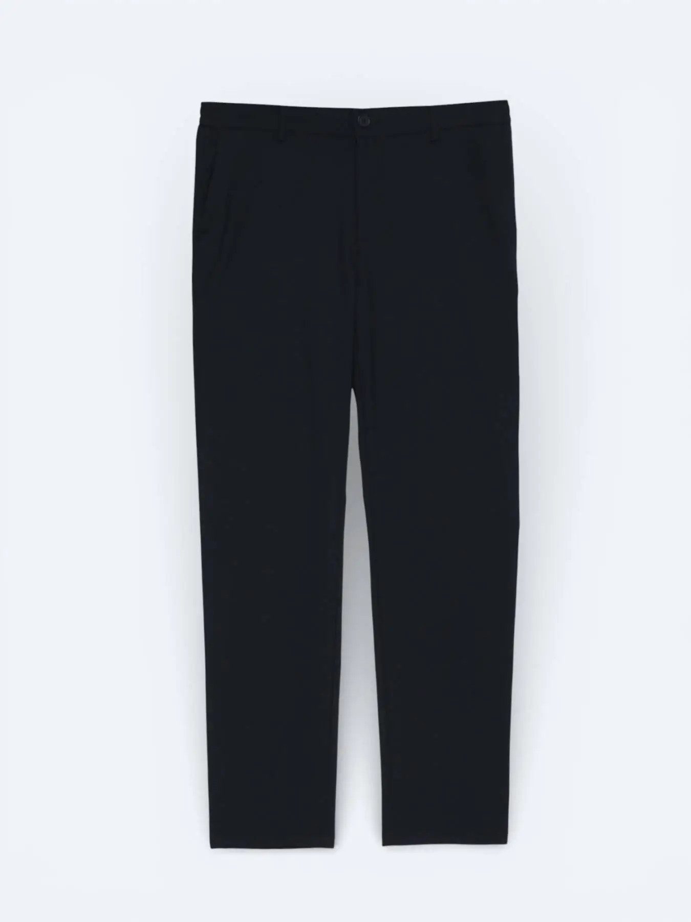 Jogger Pants Marineblaue Web-Jogginghose Casual