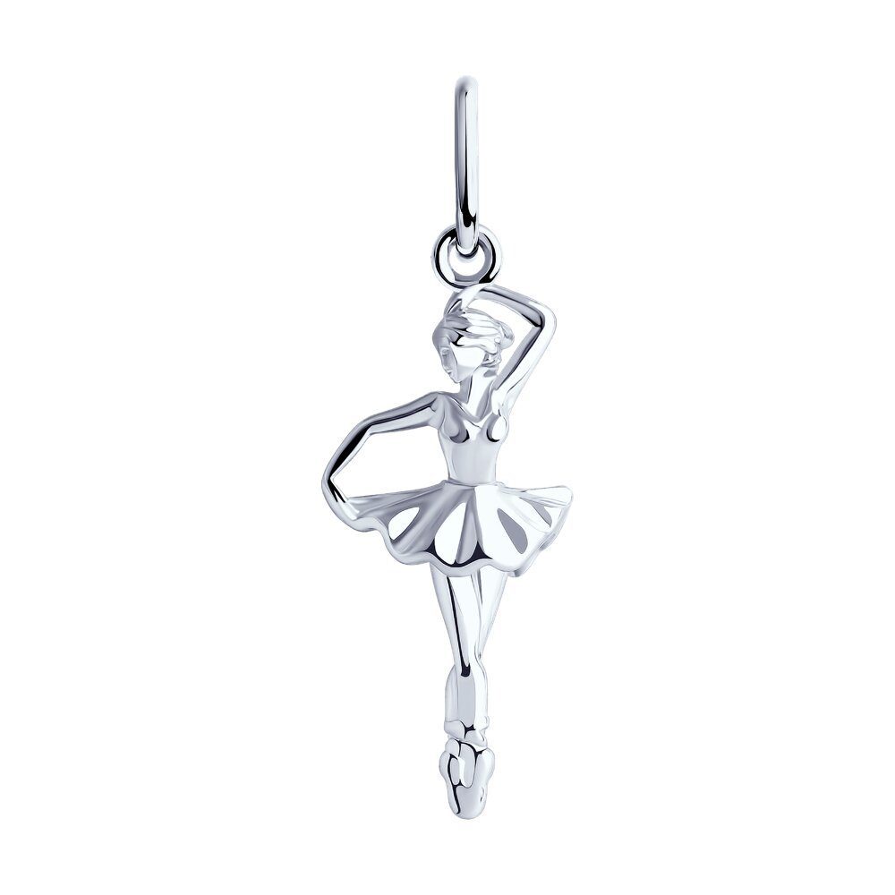 Kettenanhänger Kettenanhänger Anhänger Ballerina 925 Silber Echtschmuck
