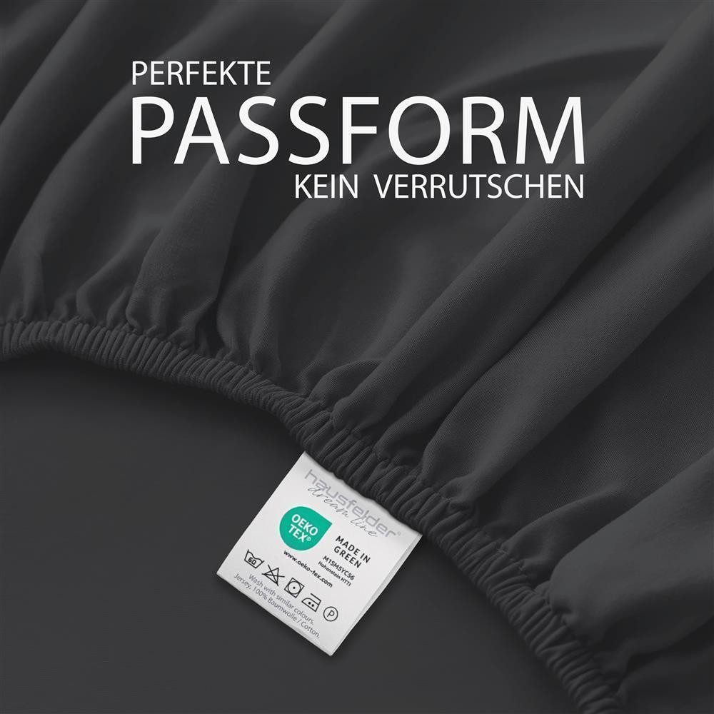 Hausfelder Spannbettlaken Boxspring Bettlaken 180/200x200cm, bis günstig online kaufen