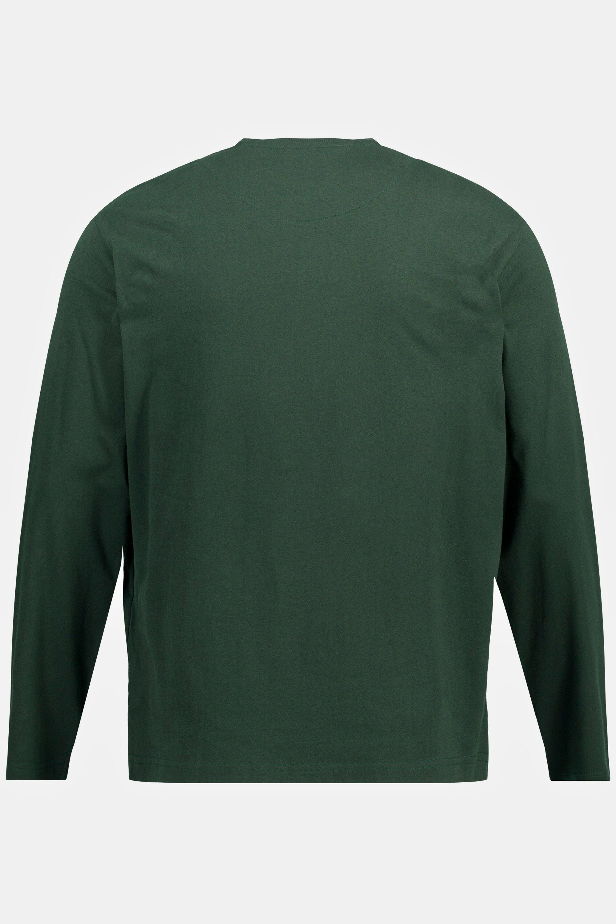 JP1880 dunkelgrün Basic 8XL T-Shirt Langarmshirt bis