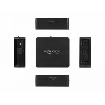 Delock S/PDIF TOSLINK Splitter 1 In 3 Out, mit USB Stromversorgung Audio- & Video-Adapter