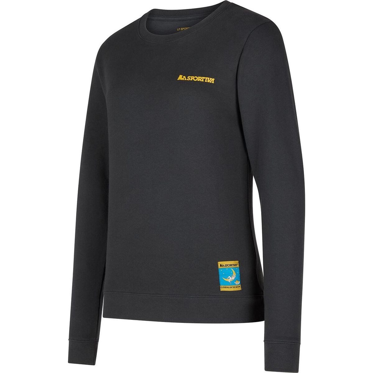 La Sportiva Sweatshirt Climbing on The Moon Sweatshirt Women Bequemer Baumwoll-Sweatshirt mit ikonischem Print, ideal für