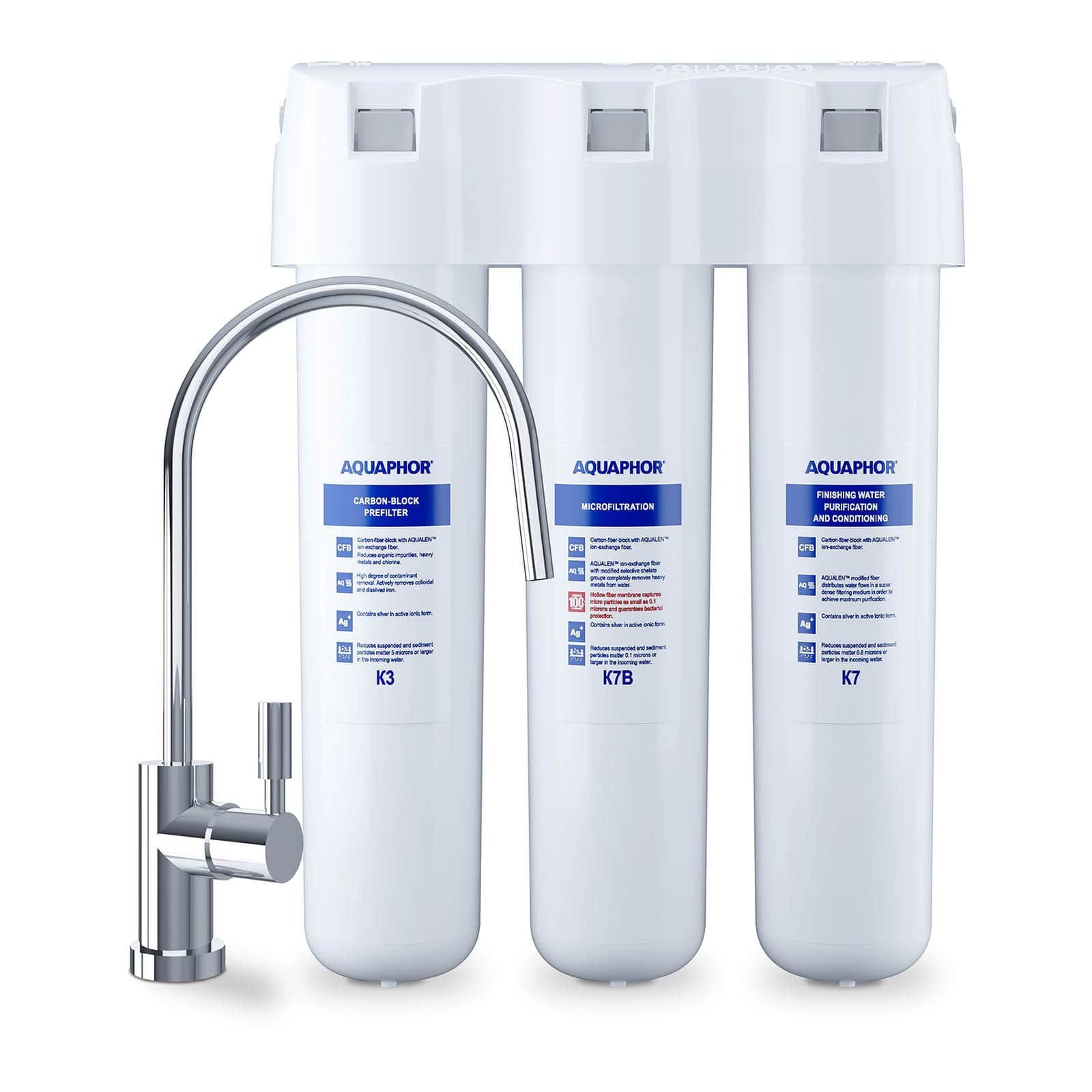 Kalk- B CRYSTAL und 3St. ECO Aktivkohle-System Aquintos AQUAPHOR Wasserfilter Wasseraufbereitung für