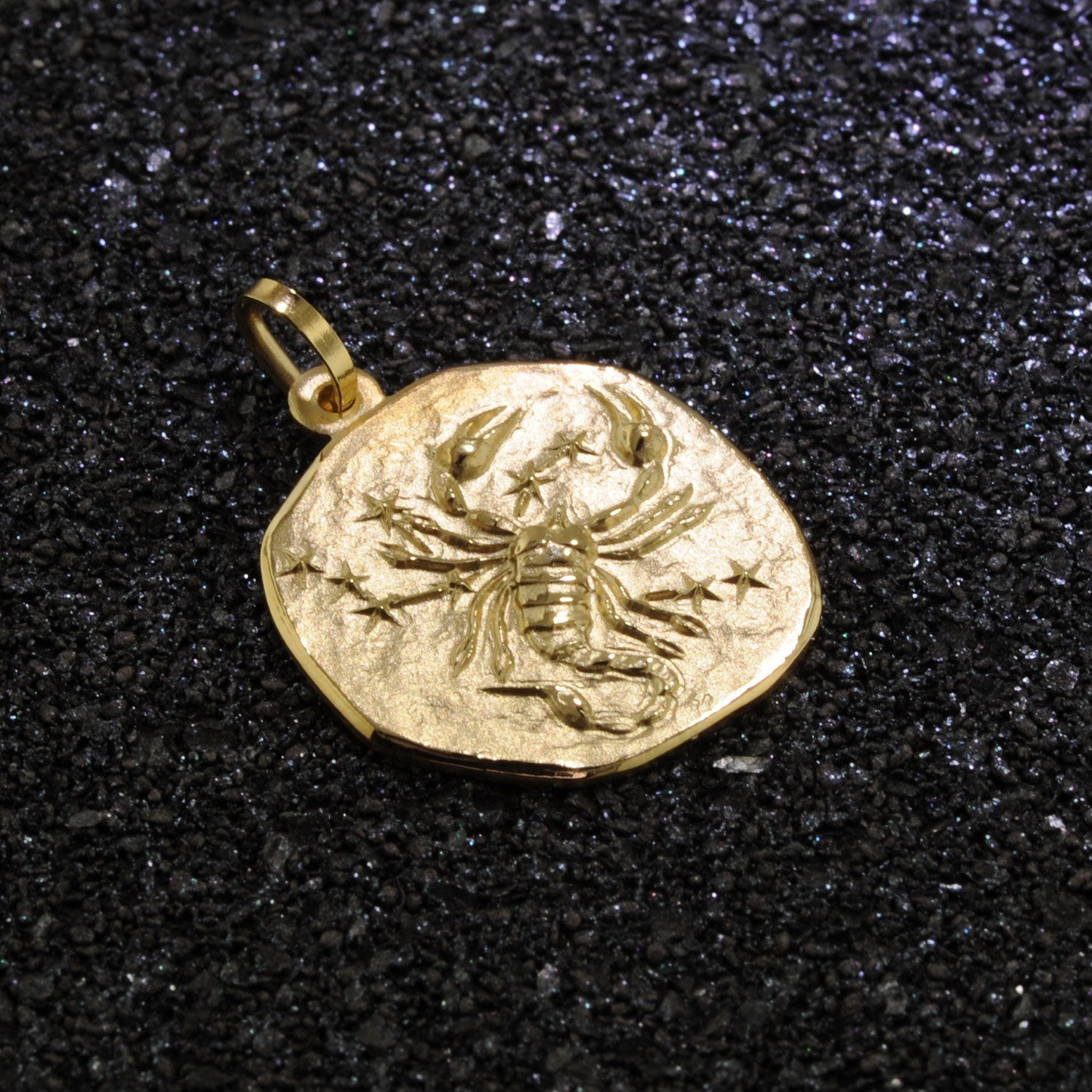 16 mm Gold Sternzeichenanhänger 333 trendor Sternzeichen- Skorpion