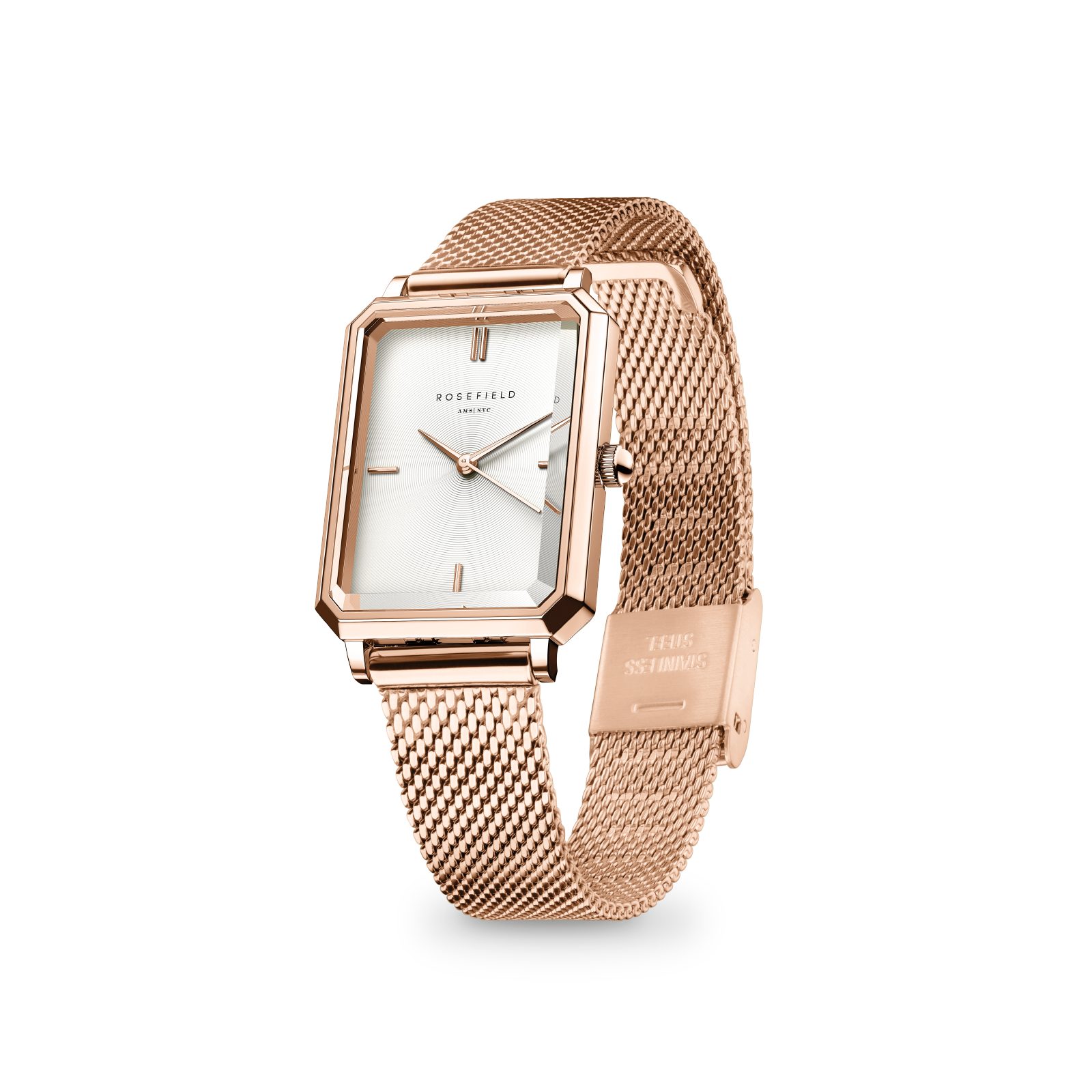 ROSEFIELD Quarzuhr ROSEFIELD Damenuhr Octagon XS 24mm Rosa