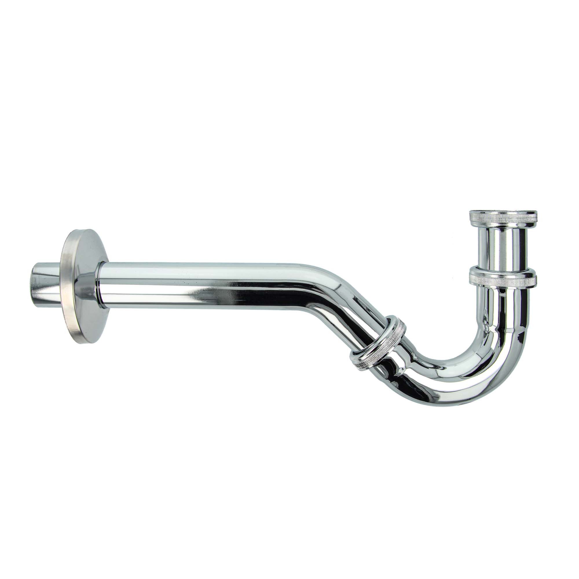 tecuro Siphon Bidet-Röhrengeruchsverschluss - Messing verchromt