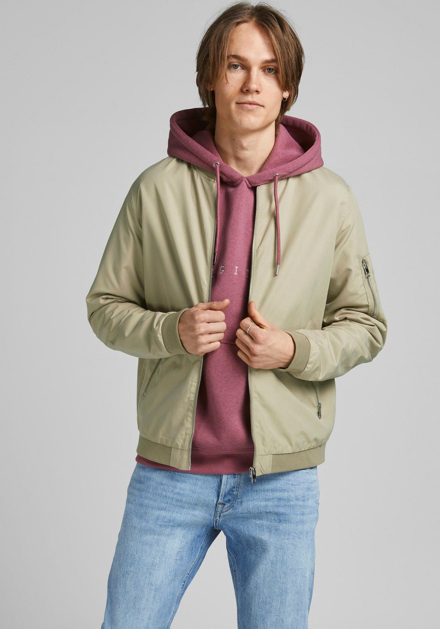 Jack & Jones Bomberjacke JJERUSH beige