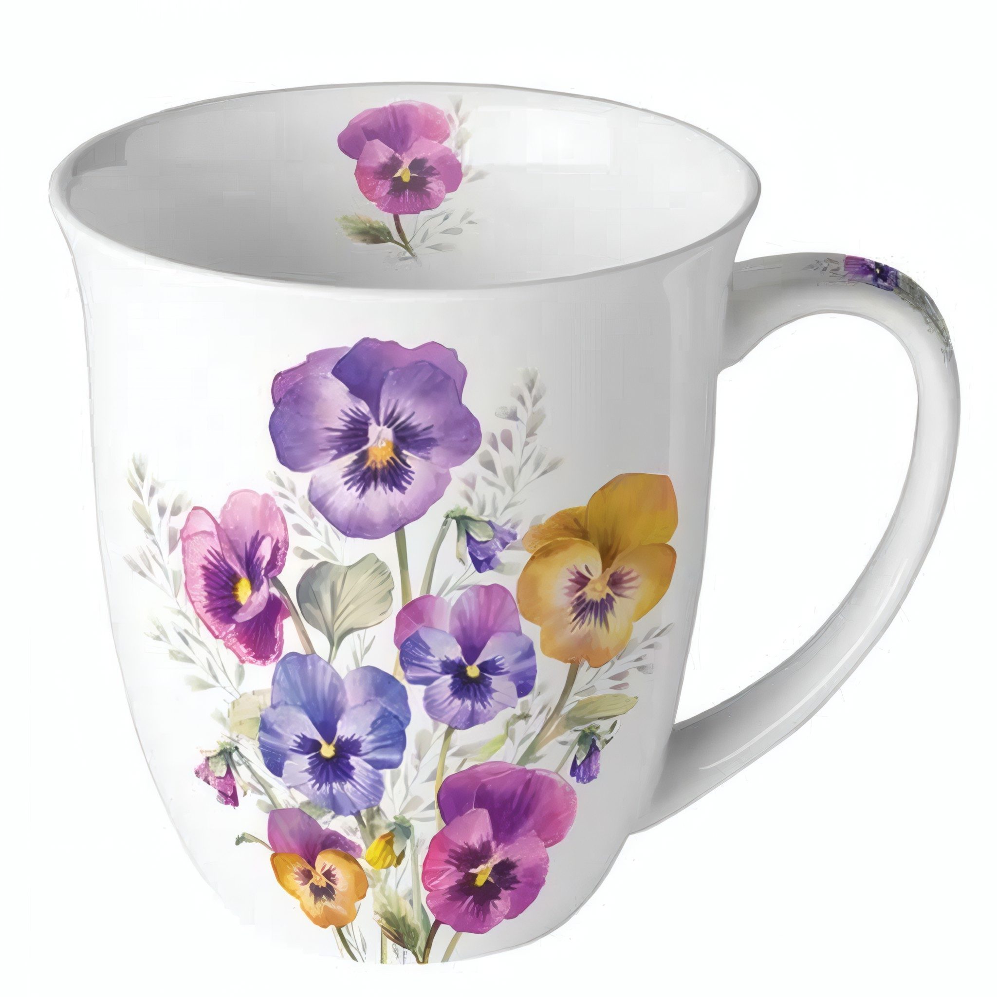 Ambiente® Tasse Tasse Pansies, Porzellan