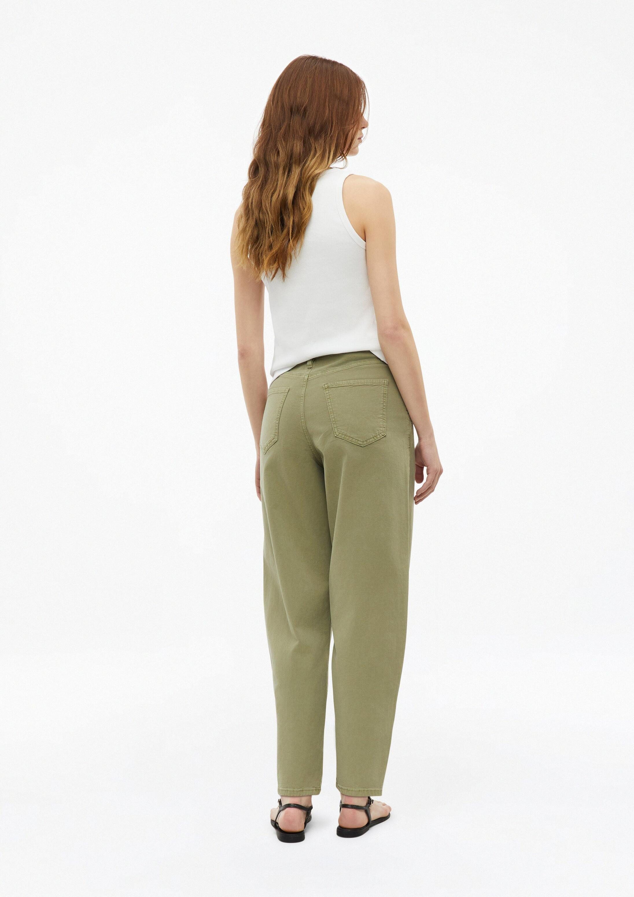 s.Oliver 7/8-Hose Hose Ankle-Hose mit Barrel Leg und Garment Dye
