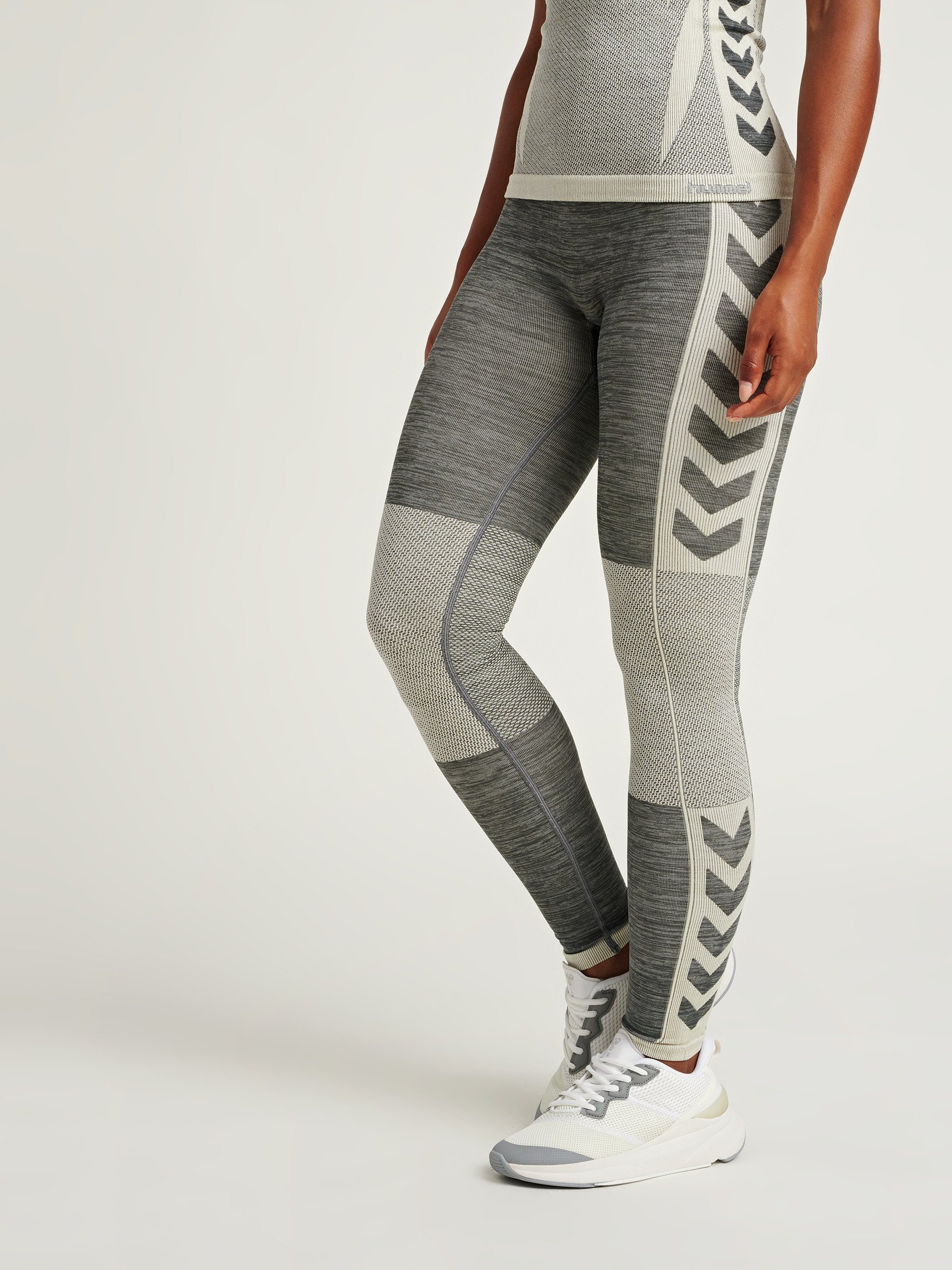 hummel Sporthose CLEA SEAMLESS TIGHTS Damen Леггинсы nahtlos grau Yoga Sportlegging Sporthose Sport
