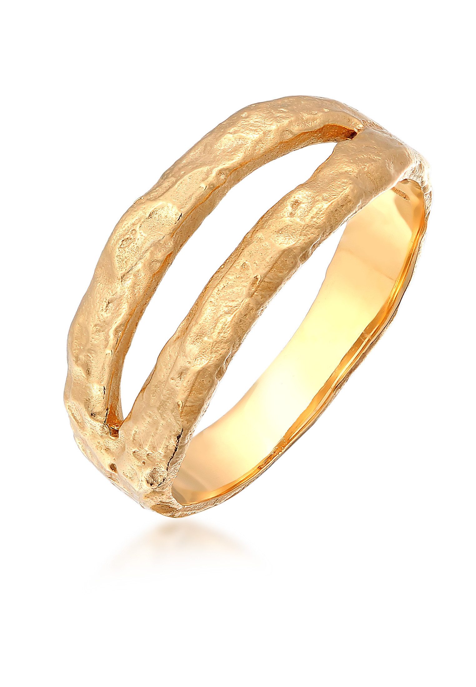 Silberring Bandring - Twin Oxid Finish 925 Silber