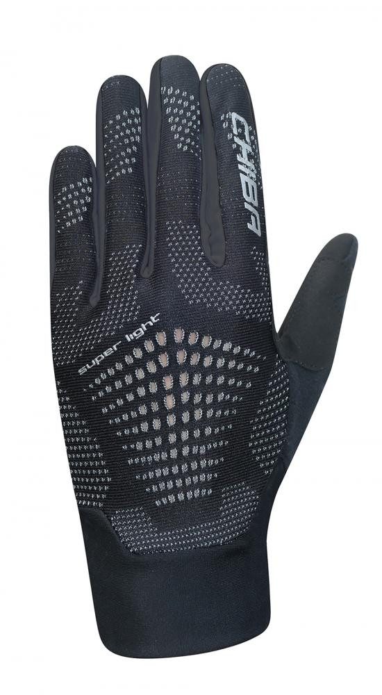Chiba Fahrradhandschuhe CHIBA Superlight - Radhandschuhe kurz, schwarz/schwarz, L, superleicht