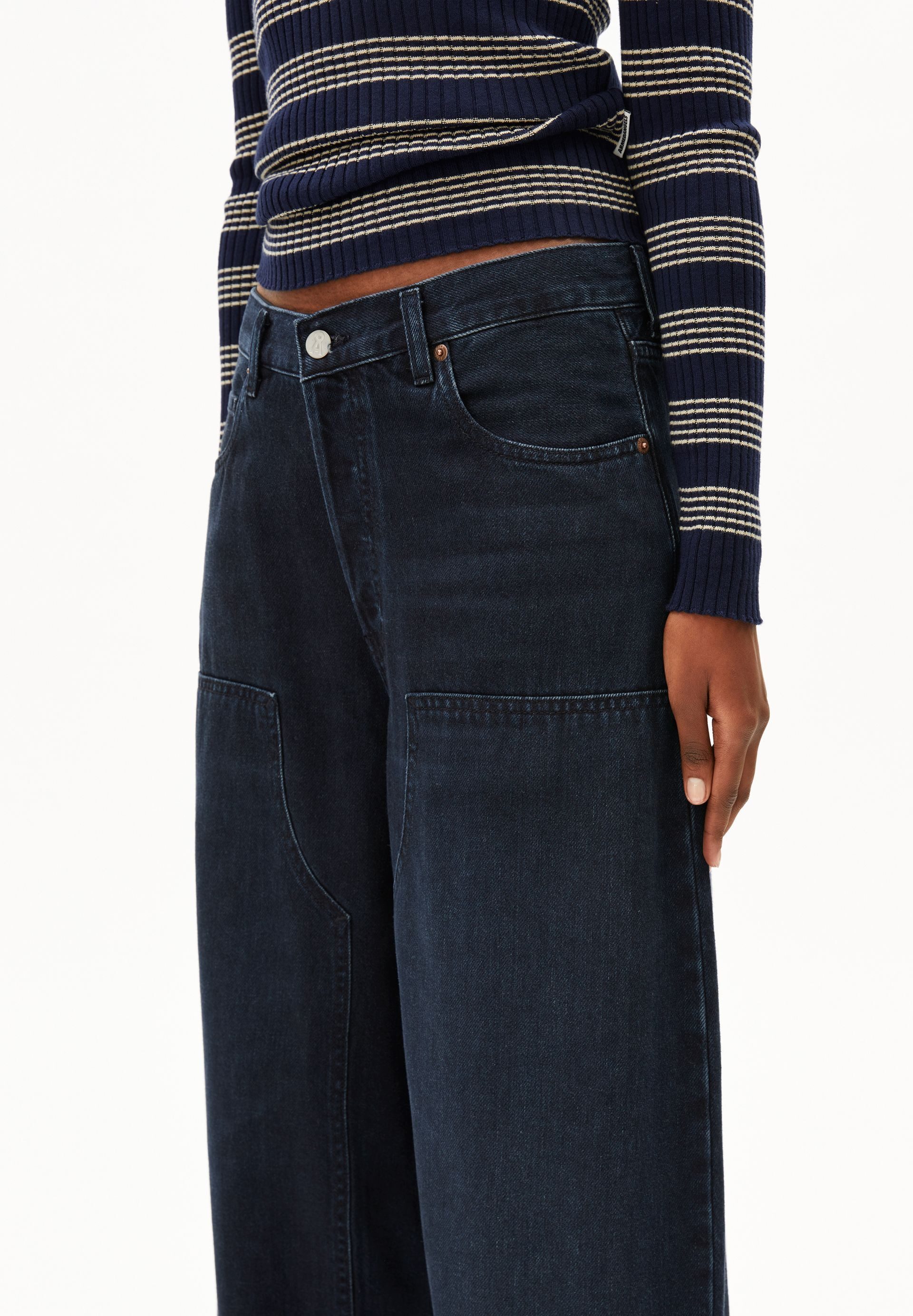 Armedangels Weite Jeans AALTHEA Jeans aus Bio-Baumwoll Mix non stretch (Non-Stretch, Loose Fit) Mid waist
