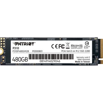 Patriot P310 480 GB SSD-Festplatte (480 GB) Steckkarte"