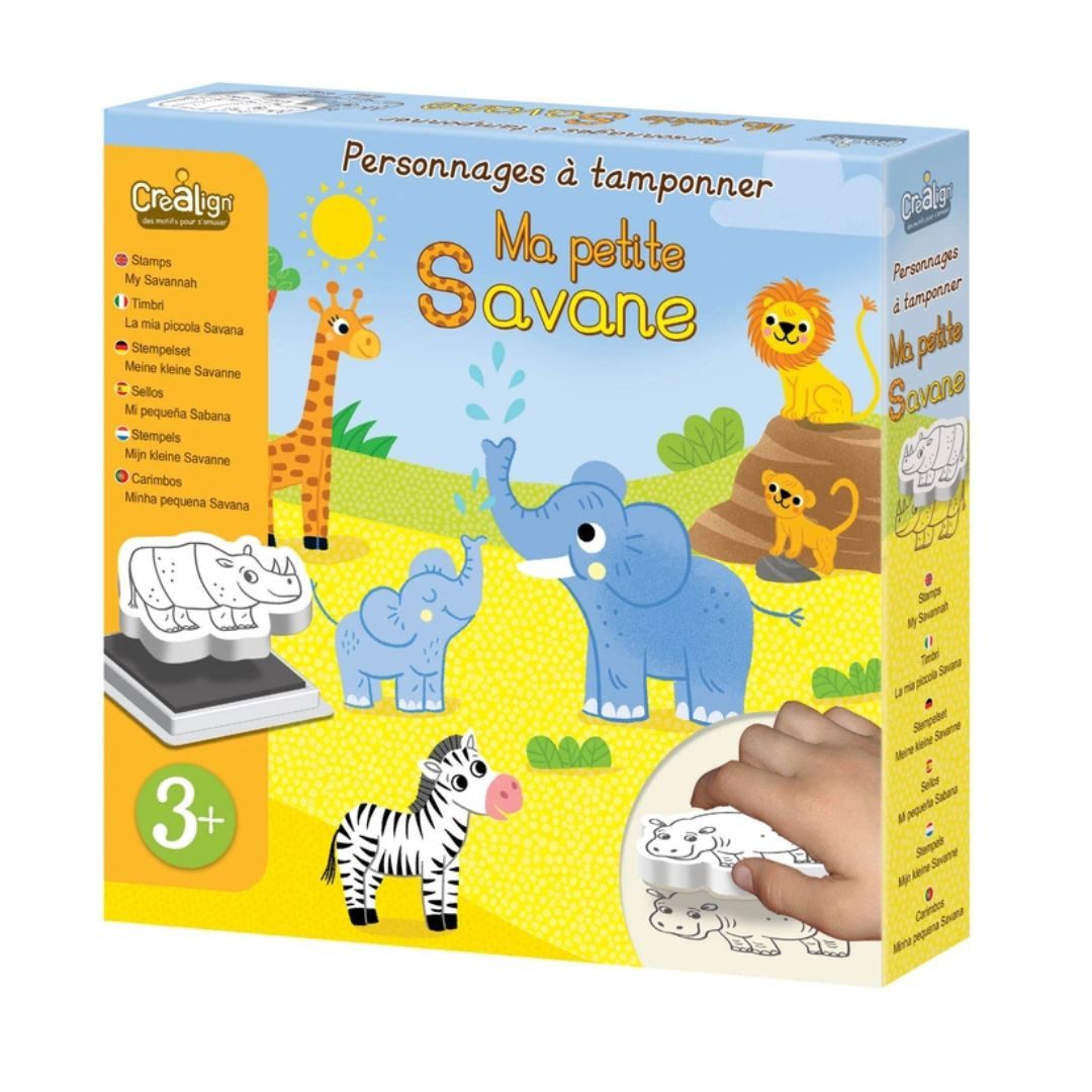 suebidou Stempel Stempelset für Kinder ab 4 Jahren Kreative Welten, nachhaltig, kreativ