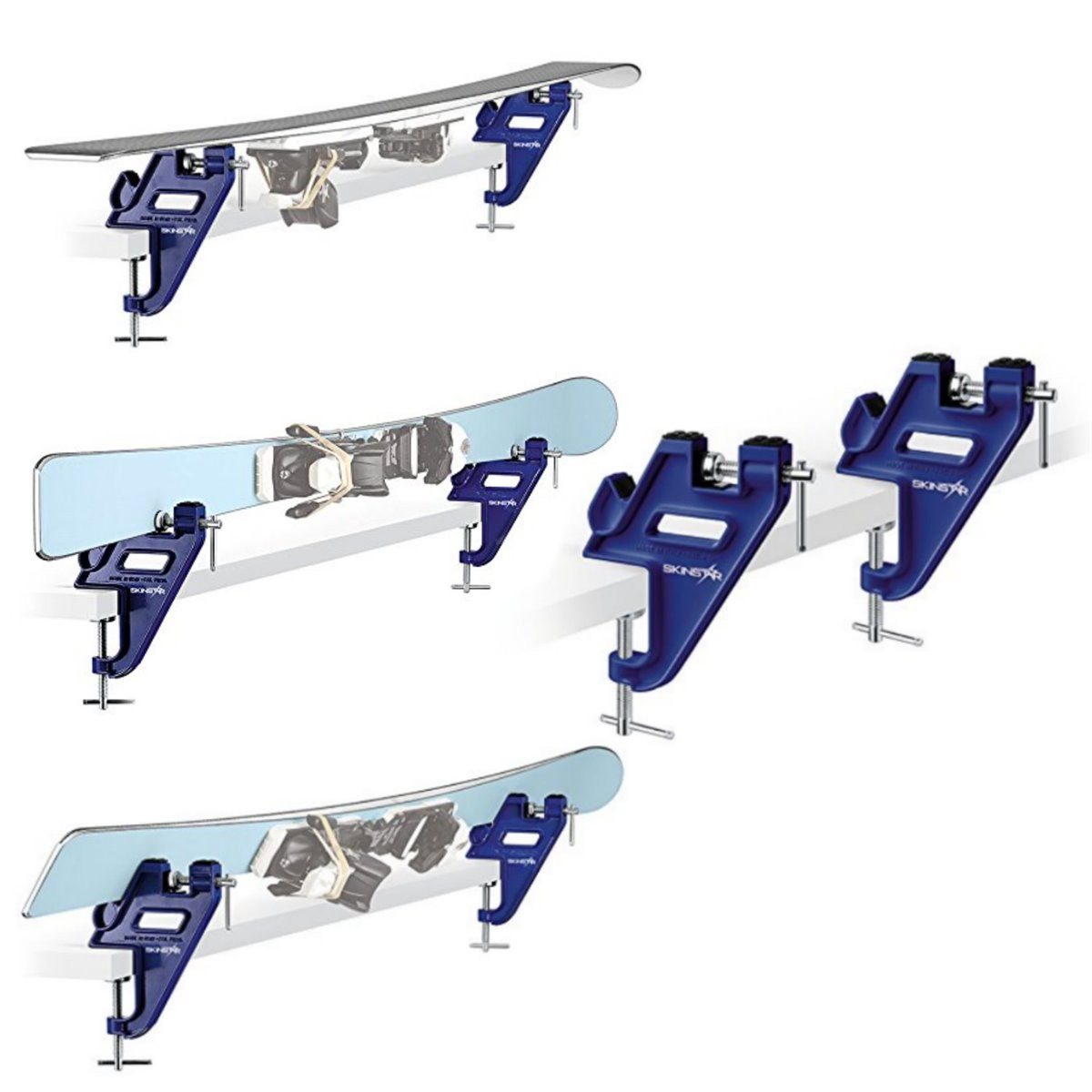 SkinStar Ski SKINSTAR Smart Ski Vise Skispanner Ski Vise - Skihalterung