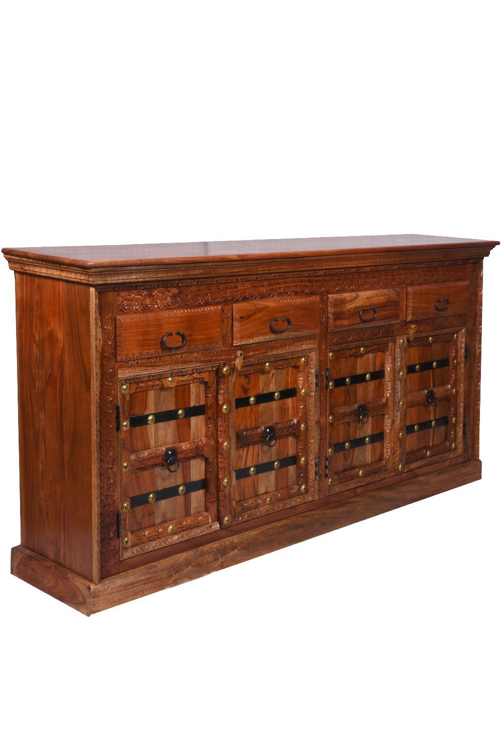 Marrakesch Orient & Mediterran Interior Kommode Vintage Massivholz Sideboard Kommode Hurghada (1 St), Handarbeit