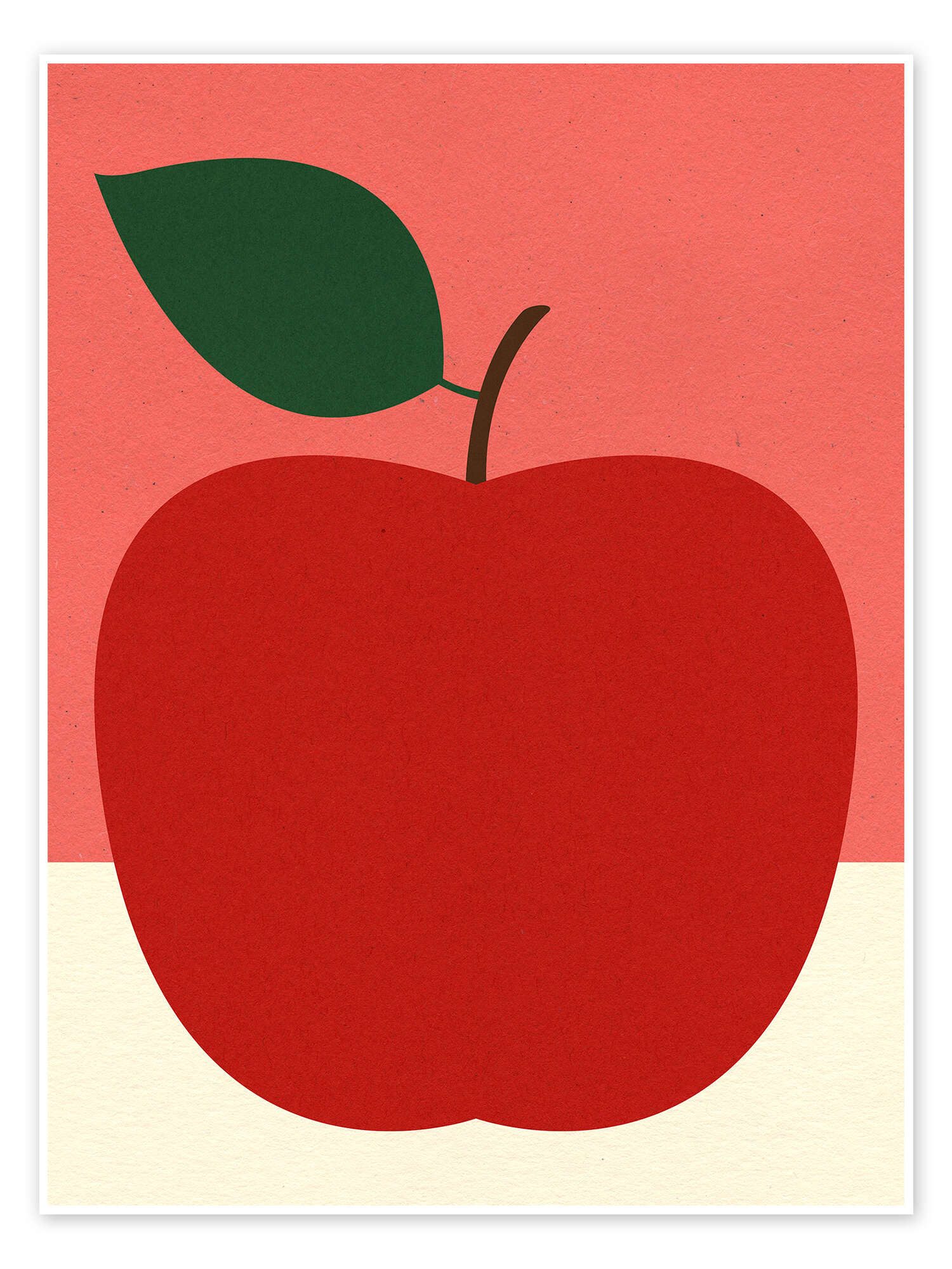 Posterlounge Wandbild Roter Apfel, Rosi Feist, erhältlich als Poster, Leinwandbild, Wandsticker oder Acrylglasbild