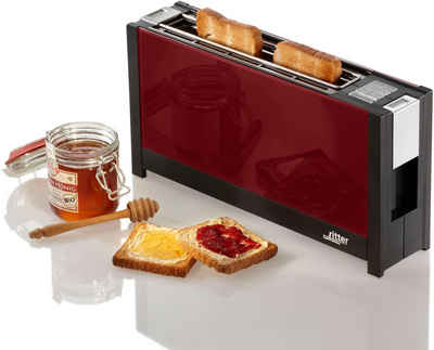 ritter Toaster volcano 5 rot, 1 langer Schlitz, für 2 Scheiben, 950 W