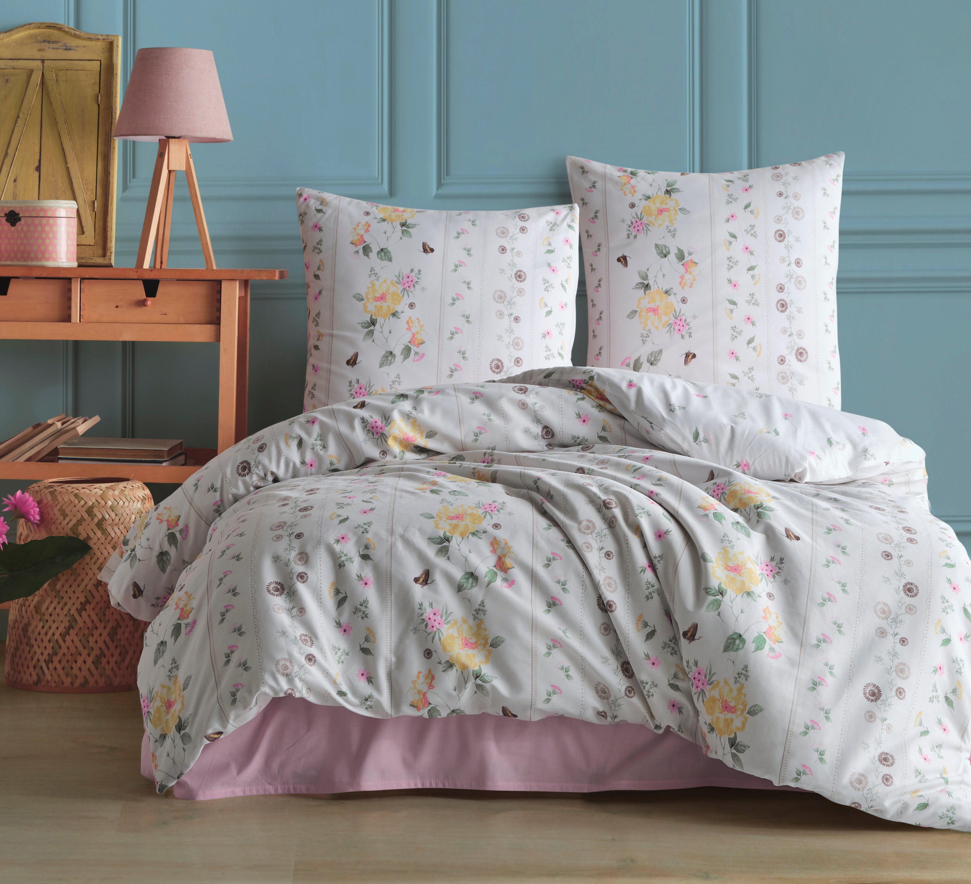 yadetextil Bettwäsche Bettwäsche 155x220 cm. 2 teilig set. Talva, Renforce, 2 teilig, Talva