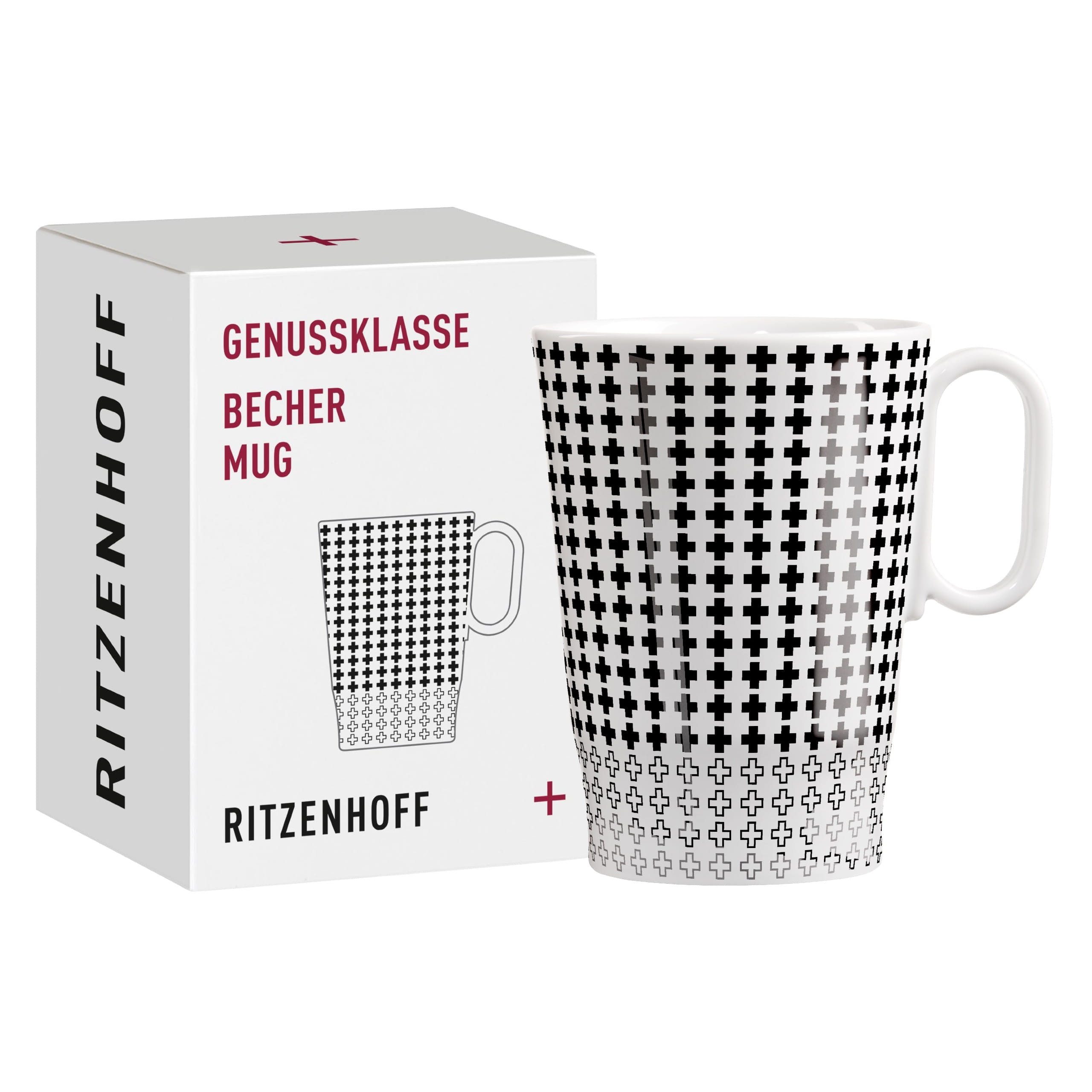 Ritzenhoff Tasse Genussklasse, Porzellan
