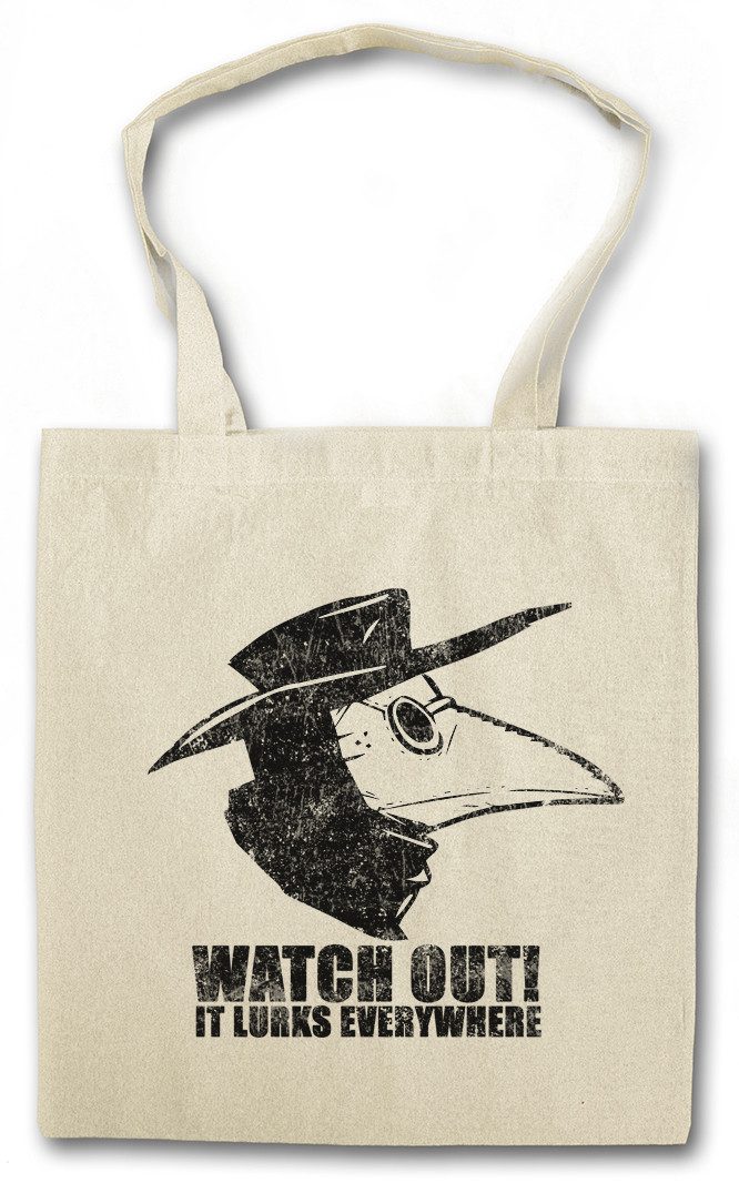 Beuteltasche Plague Doctor II Stofftasche Black Death The Plague Pest Beulenpest