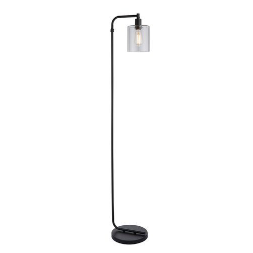 Brilliant Stehlampe Thorpe, ohne im Look, matt cm schwarz Leuchtmittel, Metall/Glas, Industrie Höhe, E27, 152