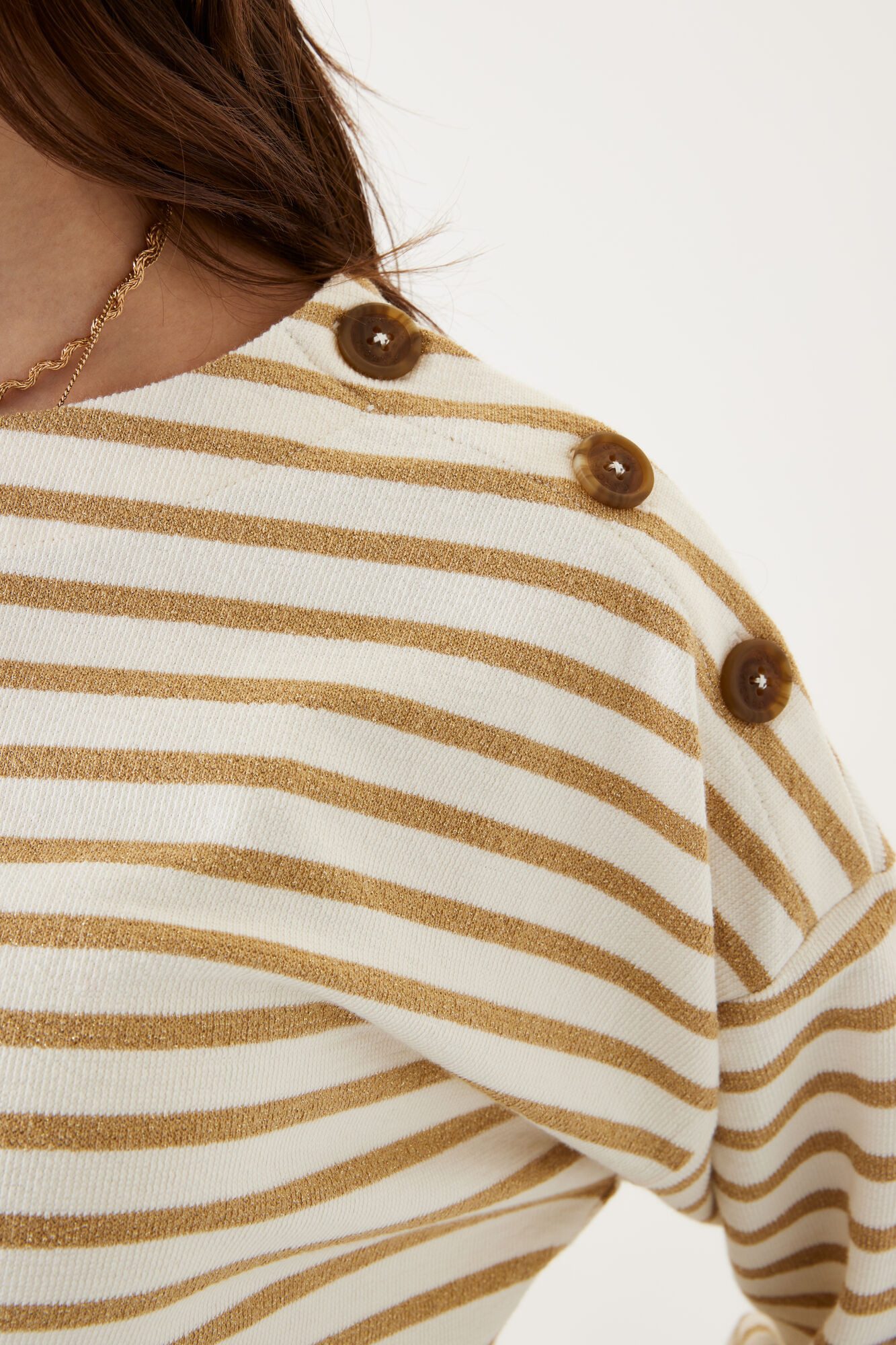 Garcia Sweatshirt mit Knopf-Detail an der günstig online kaufen