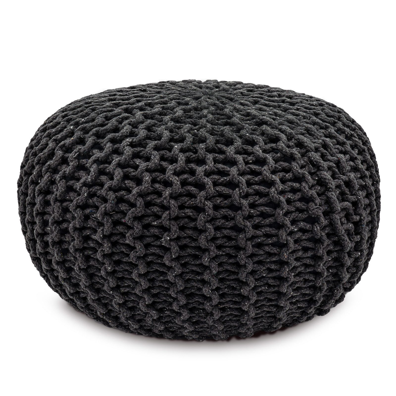 Amagohome Sitzhocker Sitzpouf Strickhocker Pouf Ø45 H30cm Bodenkissen Indoo günstig online kaufen